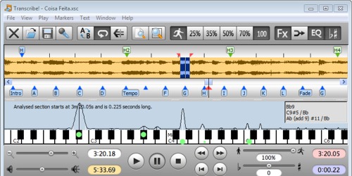 Transcribe! - Software to help transcribing recorded music.