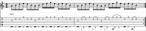 E Minor Pentatonic-Rotation Sequence Pos 1-Tab-2