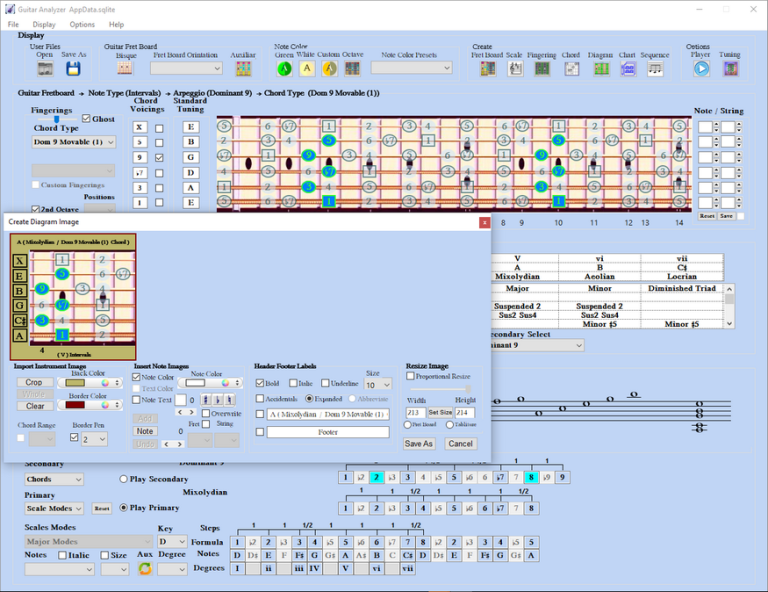 ScnShotDMajorModeDegV9ChdDiagram875x600x