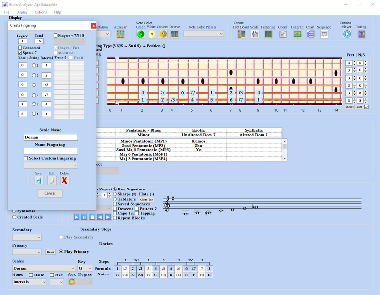 Custom Fingerings Saved
